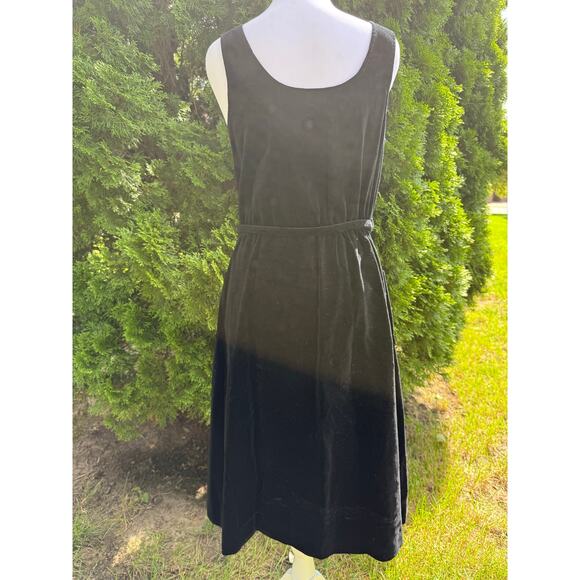 Vintage Sasson Velvet Black Belted Jumper Size 6/7 - Picture 5 of 8